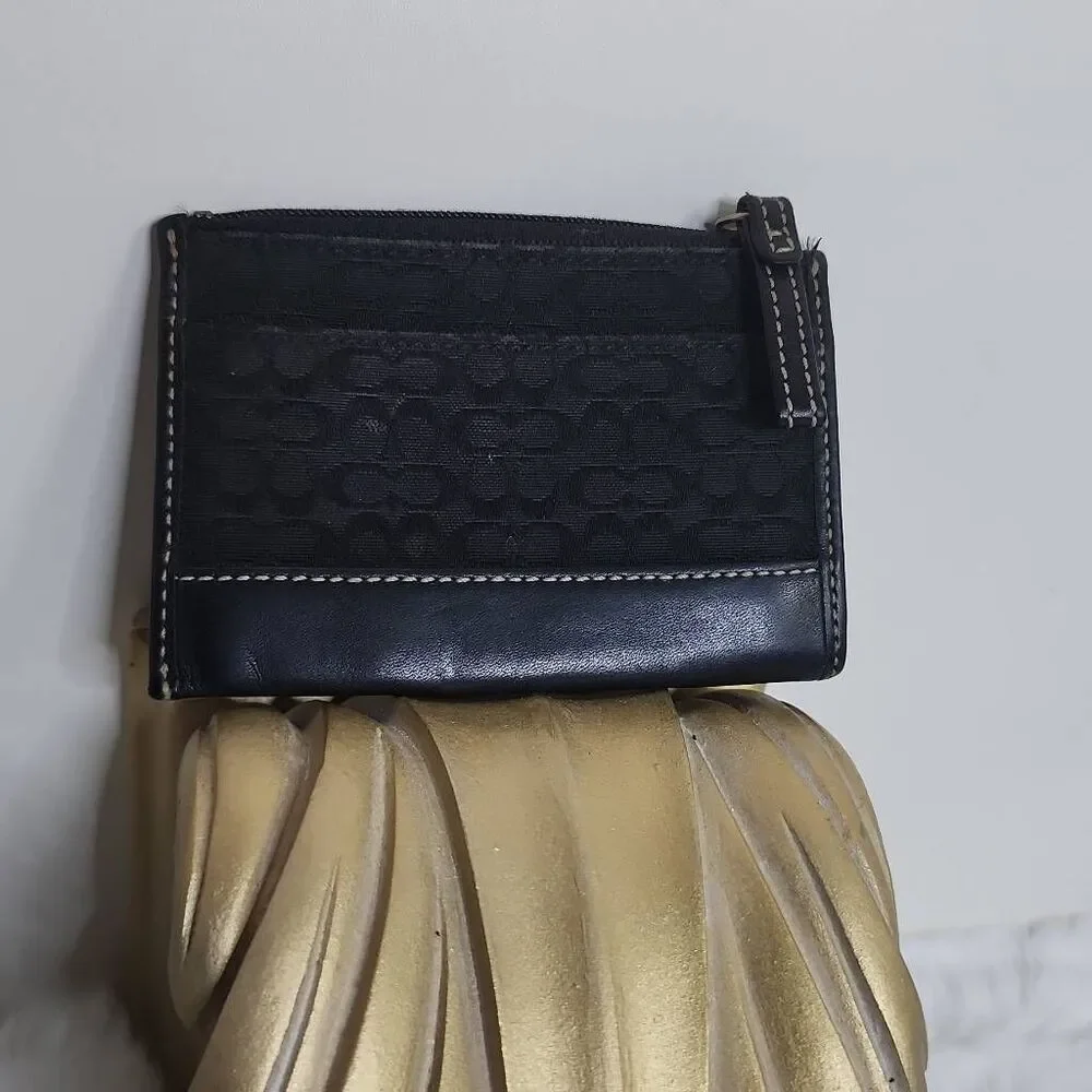 Coach Vintage Signature C Jacquard Coin Purse Wallet